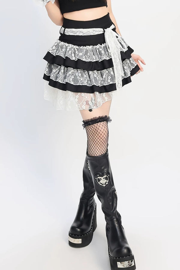 Lace Wreath Dark Sweet Skirt