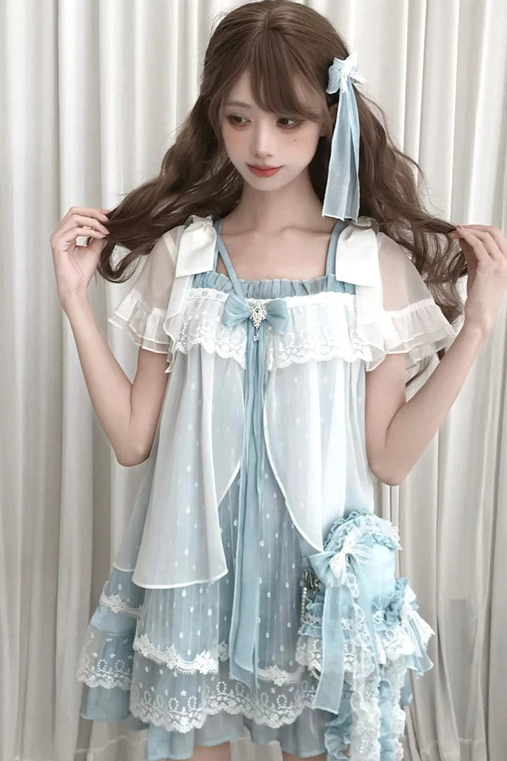 Floating Dream Lace Dress + Skirt + Bag