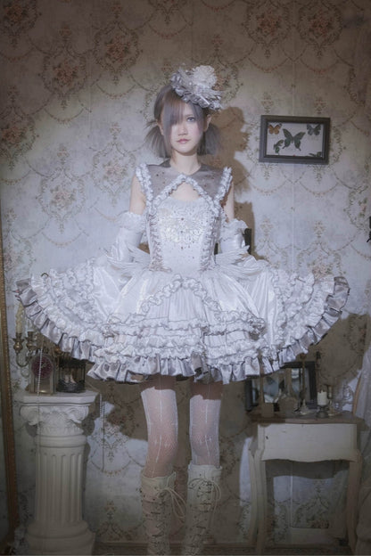 [Metallic Angel] hot diamond shawl original pattern sailor collar dream core subculture Lolita