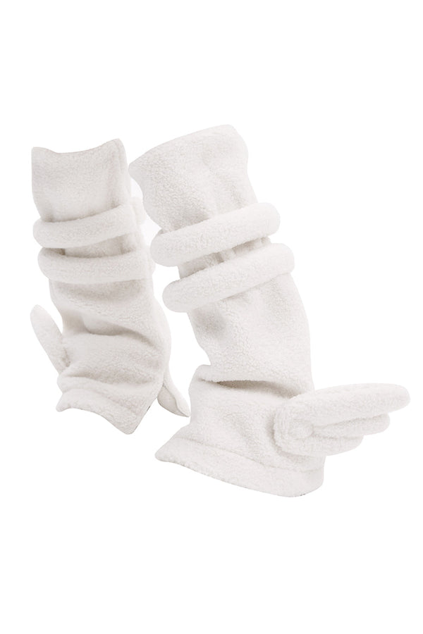 Angel lamb's wool leg warmers