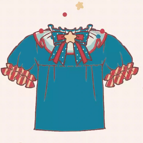 Circus Pierrot Bunny Dress Setup Complete