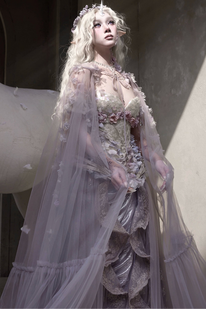 ムーンライトフェアリーメッシュロングケープ