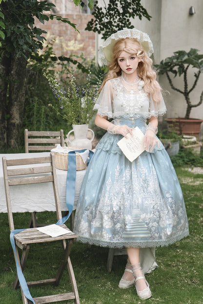 Elegant Princess Cape + Camisole + Skirt