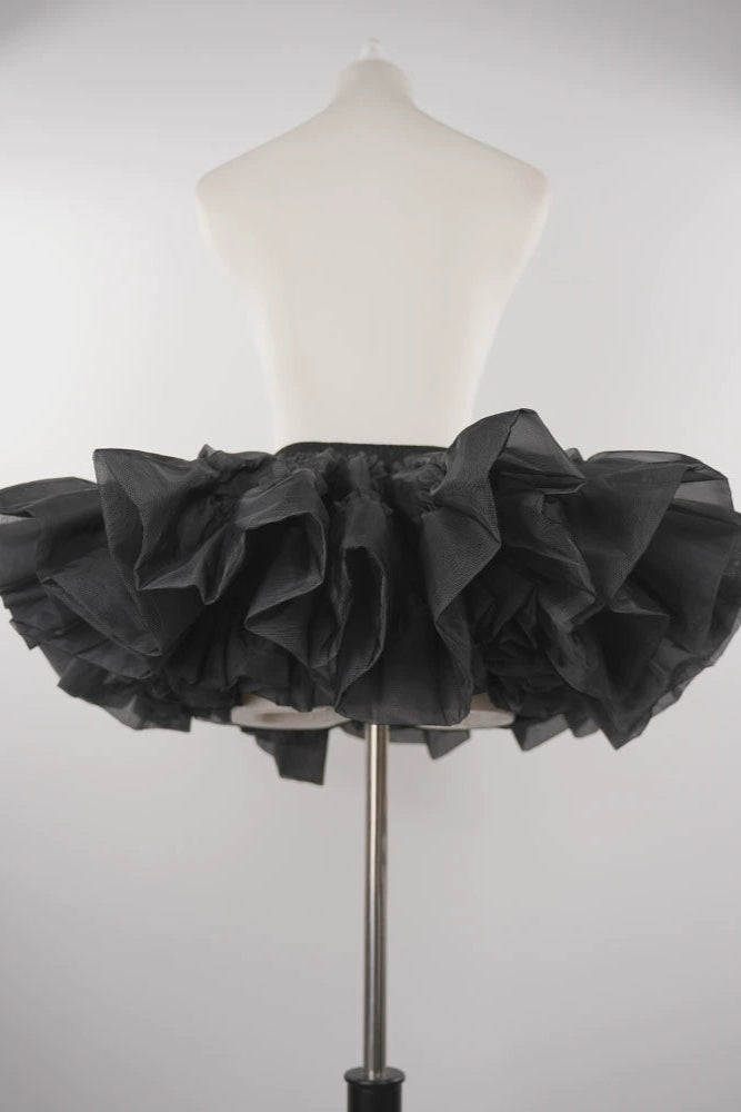 [Spot] 30cm black violent support Lolita Lolita skirt support boneless soft yarn cloud support petticoat canopy
