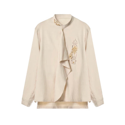 Lagenlook-Set mit weiter Hose im China-Stil
