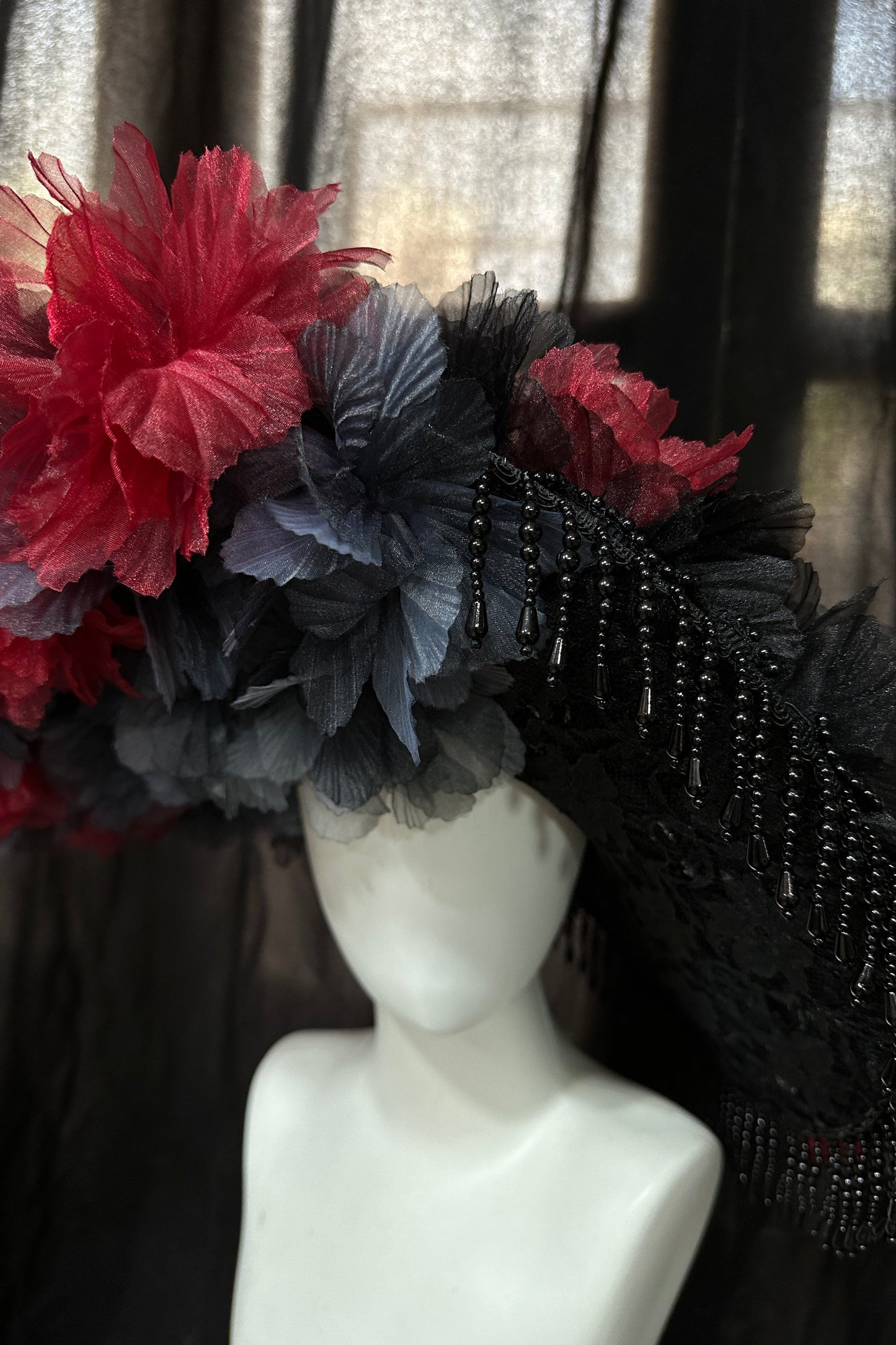 Dark Rose Gothic Lolita Hat