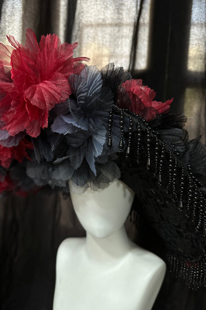 Dark Rose Gothic Lolita Hat