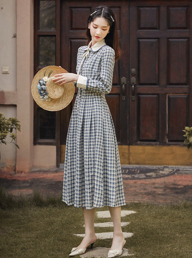 Checkered 2025 vintage dress