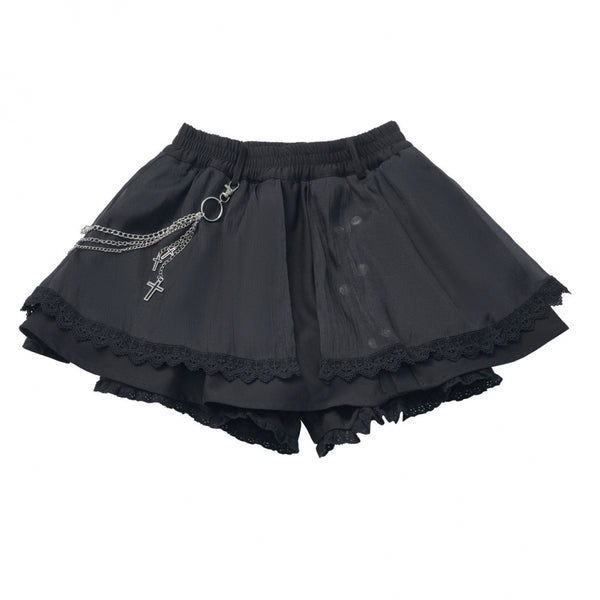 Cross carol dark shirt + corset + skirt