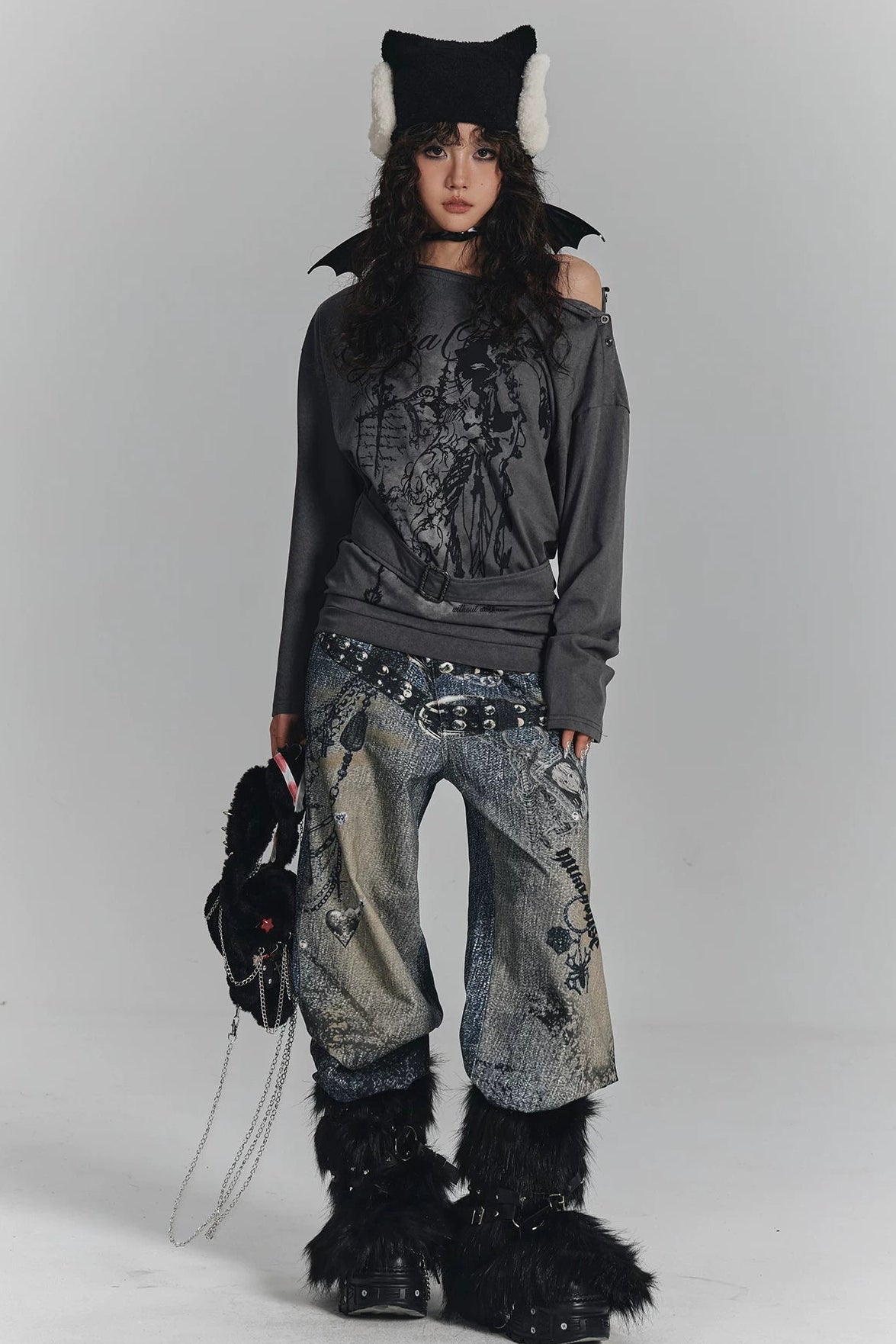 オフショルダースブカルチャートップス