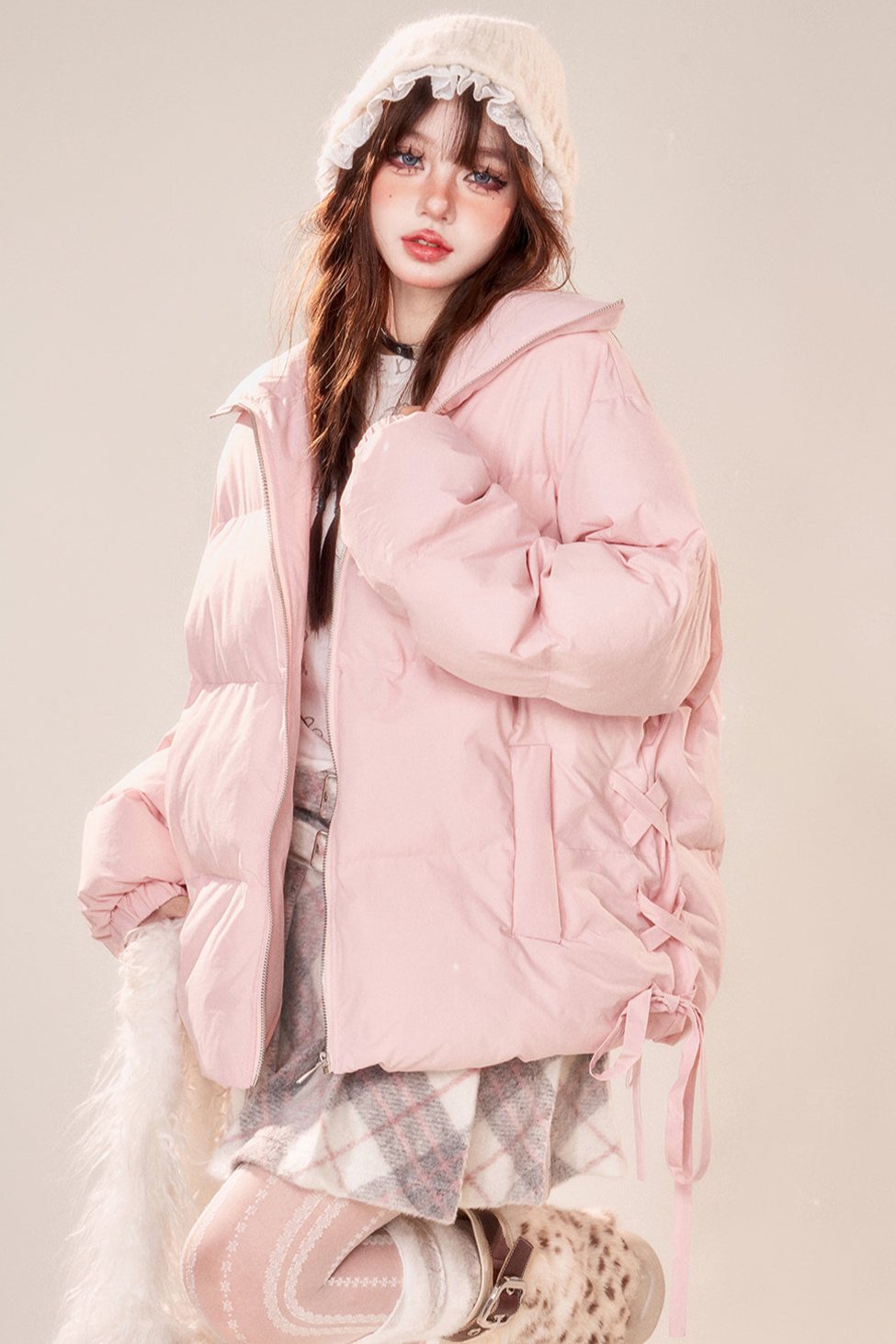 Peach Panna Cotta Cotton Jacket