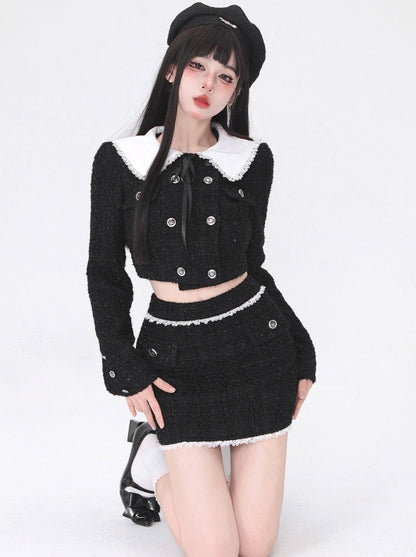 Sweet Chic Jacket + Tight Skirt