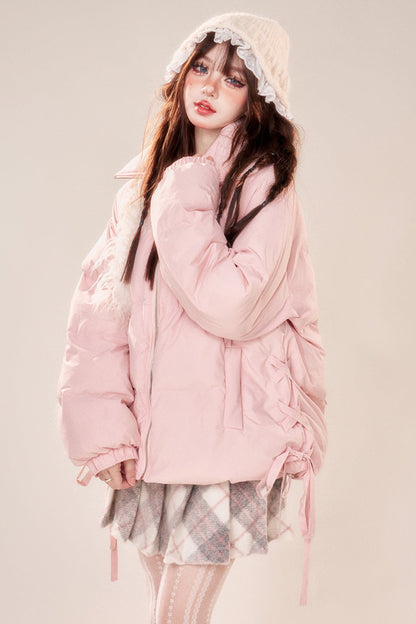 Peach Panna Cotta Cotton Jacket