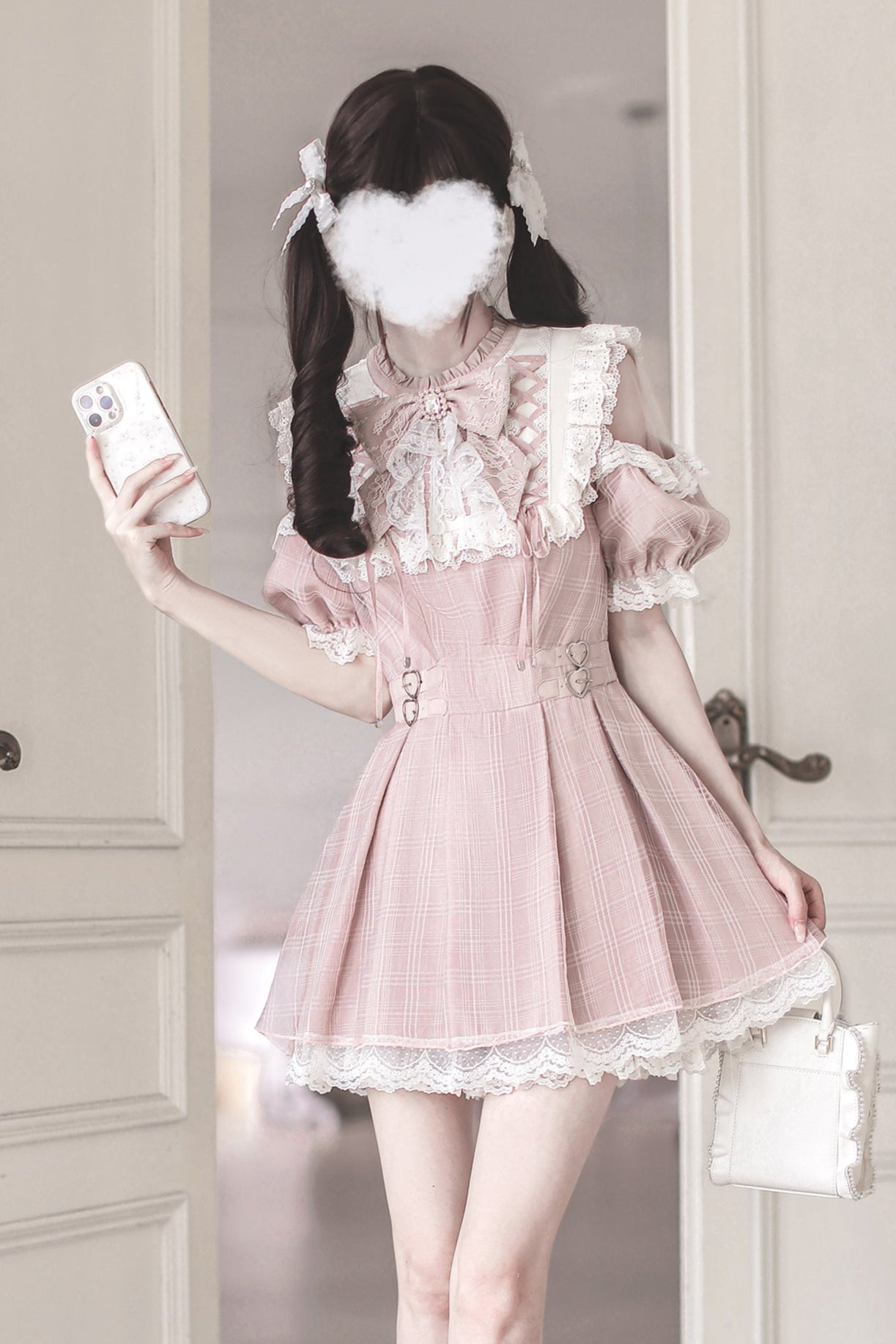 【予約商品】スイートチェック量産型ワンピース