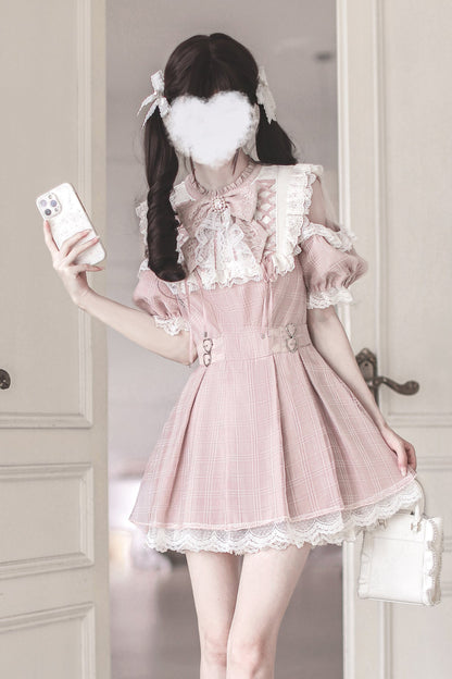 【予約商品】スイートチェック量産型ワンピース