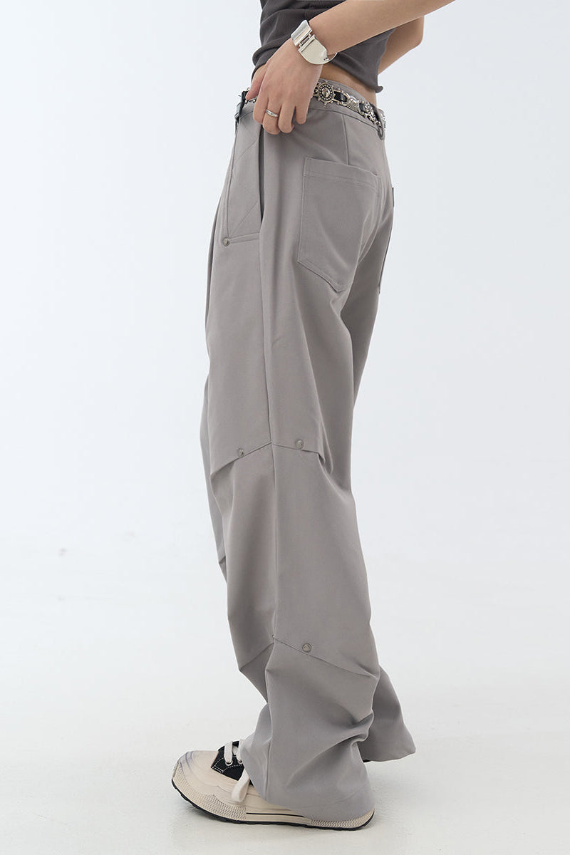 リラックスフィットプリーツレッグパンツ