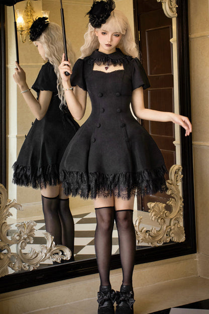 [Reservations] Gothic Doll Chic Little Black Dress