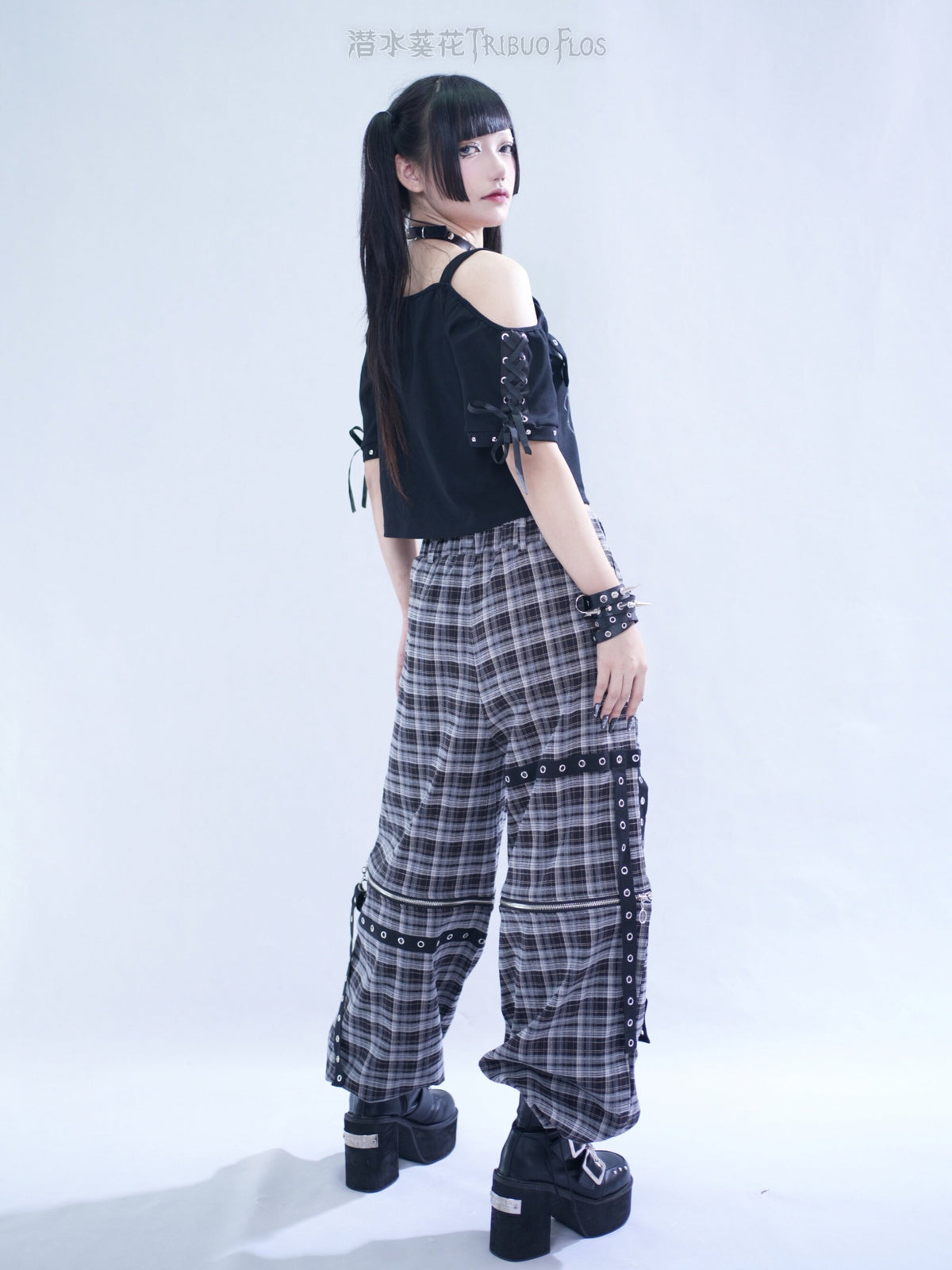 Spider Web Double Strap Top