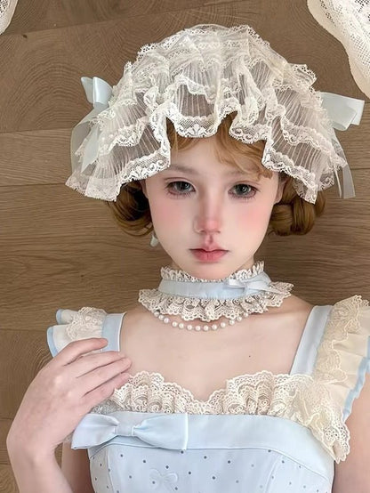 【1月29日予約締切】エレガントスイートロリータフリルリボンサスドレス＋チョーカー