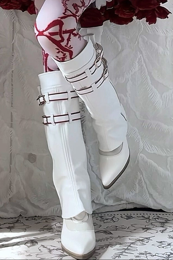 【9月13日予約締切】White Burgundy Military Ruffle Lolita Series Accessories (Officer cap ・ Leg covers ・ Sash)