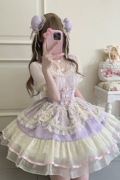 Sweet Ballet Style Lolita Suspender JSK Dress