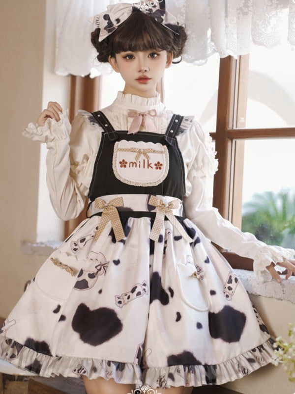Milky Sweet Lovely Lolita Suspender Skirt