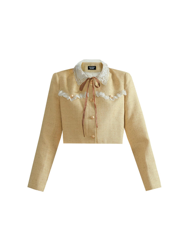 レトロショートジャケット＋ミディアムフレアスカート