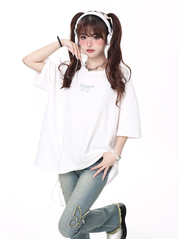 Back lace-up over T-shirt