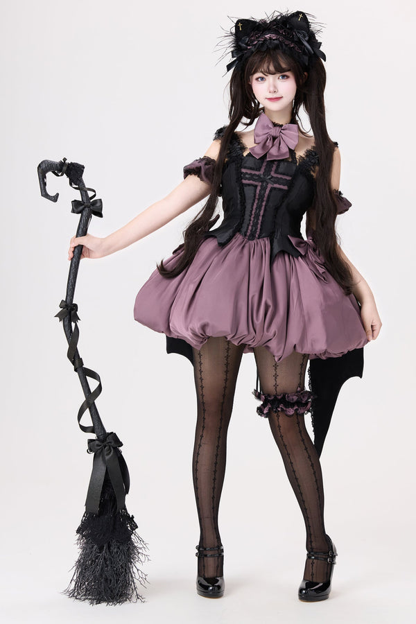 Magical Cat Dark Cute Little Witch Lolita Dress