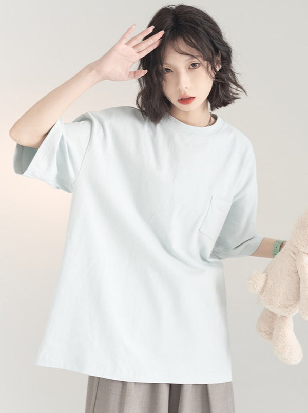 Basic Solid Color T-Shirt