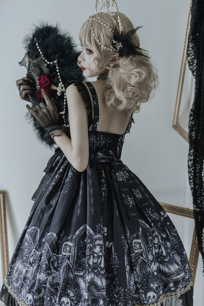 Golden Chic Princess Suspender Dress