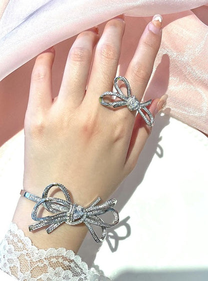 Big Ribbon Ring + Bracelet