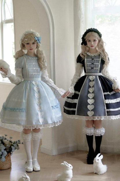 Sweet Doll Frill Ribbon Lolita Dress + Mini Ribbon Sleeves