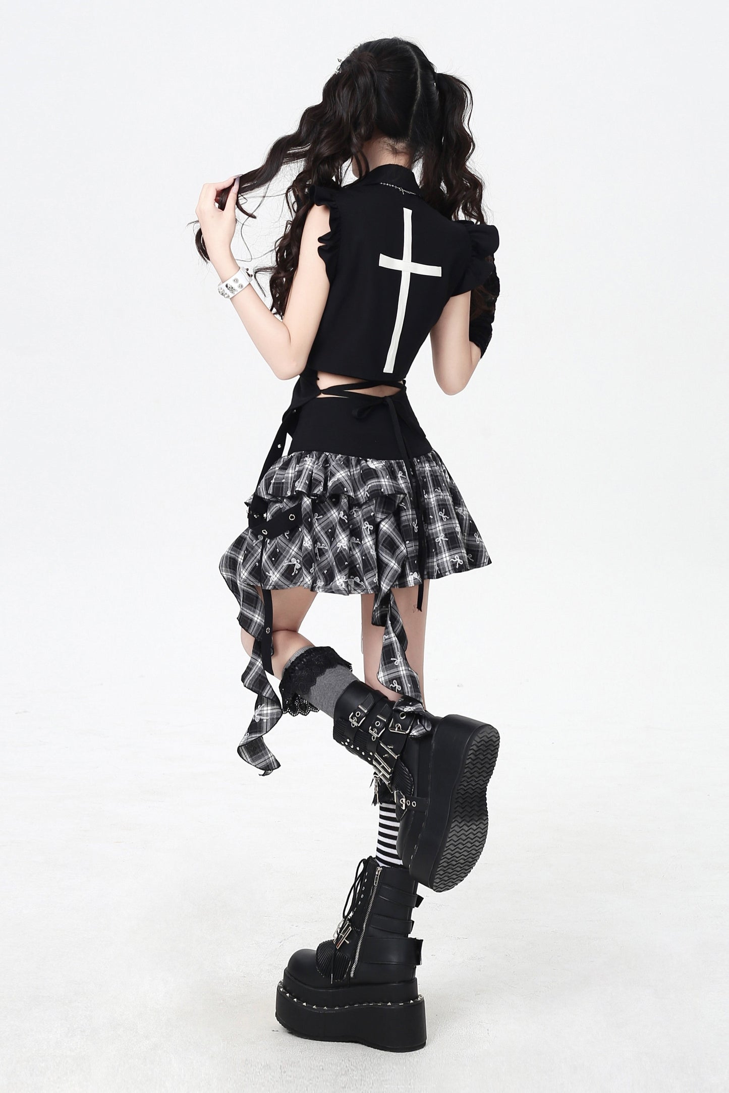 Spicy Butterfly Corset Mini Skirt