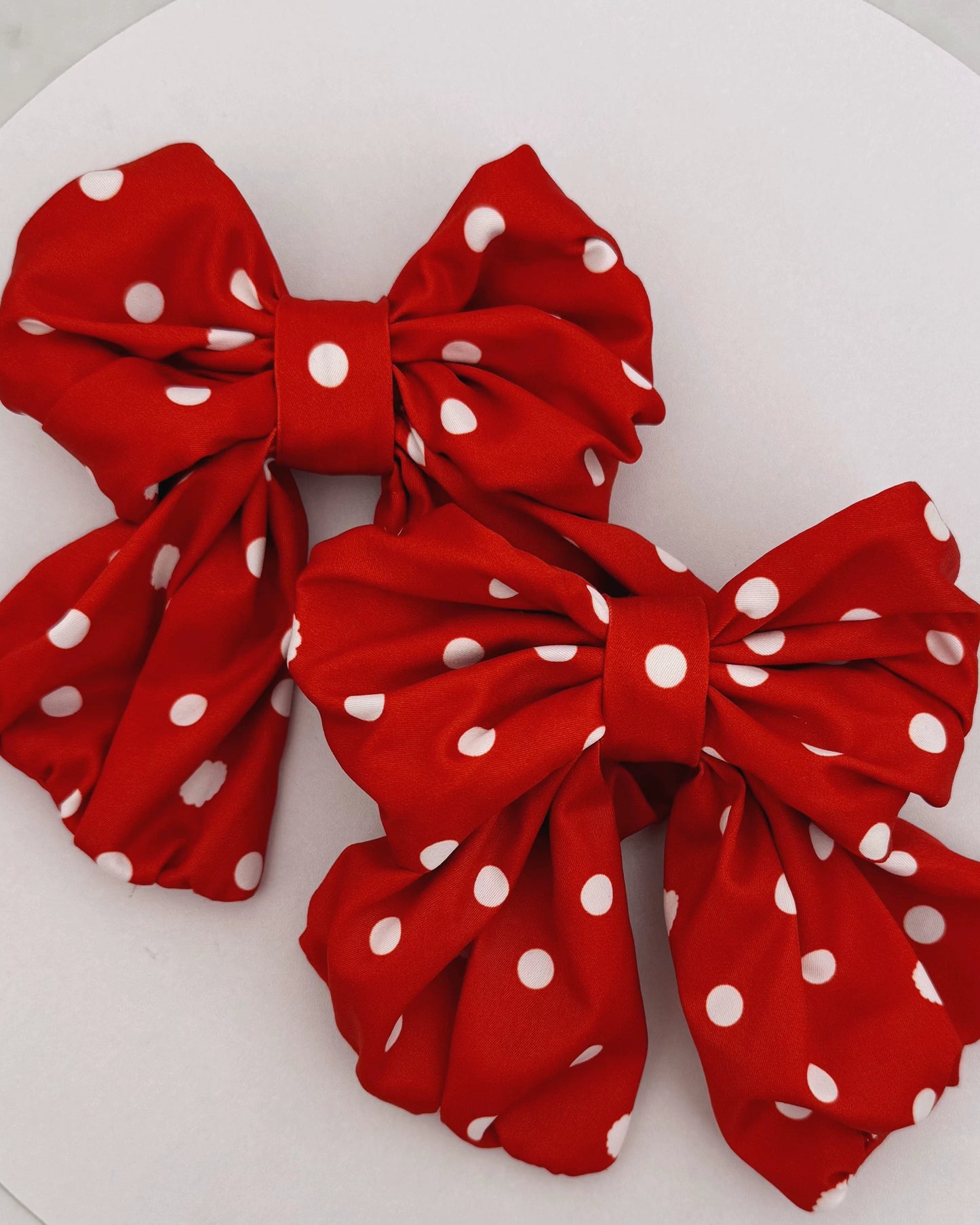 Retro-Lolita-Punkte-Haube + Band + Haarreif