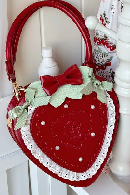 [Pre-order Deadline: April 13] Strawberry Lace Ribbon Bag