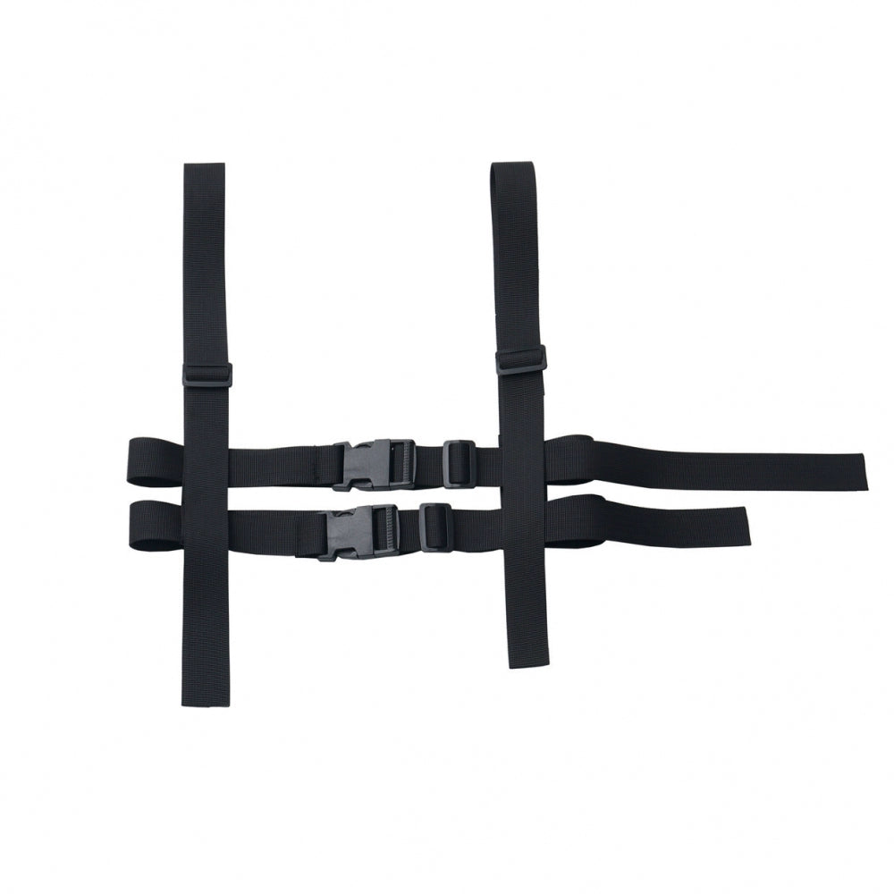 Neutral hooded jacket + coat + top + pants + straps