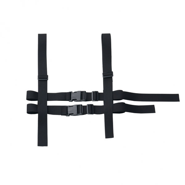 Neutral hooded jacket + coat + top + pants + straps