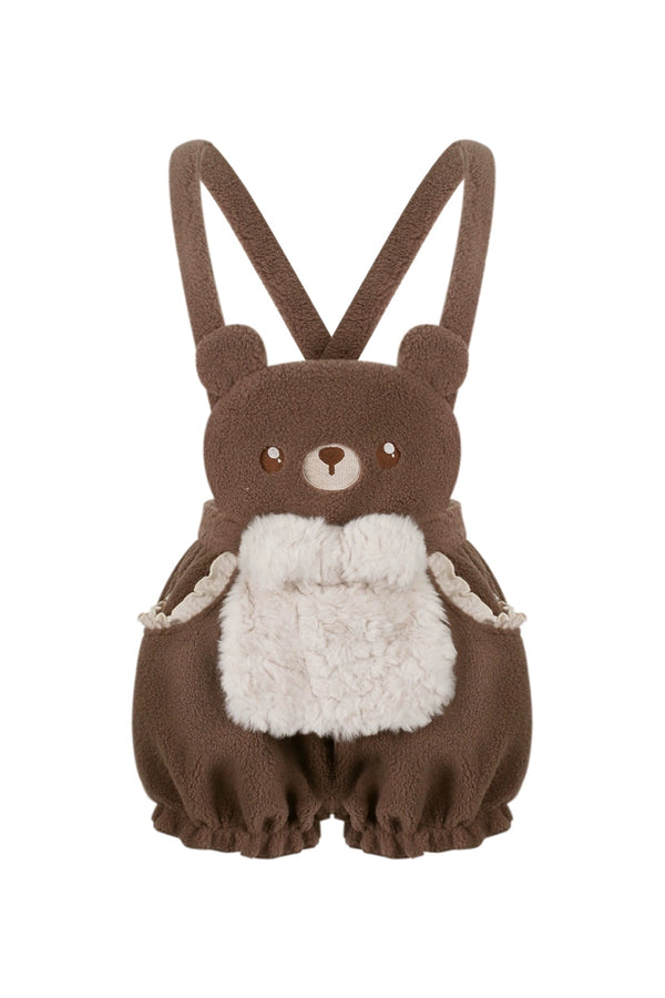 Bear Cake House Knit Top + Bear Suspender Pants + Bear Plush Jacket