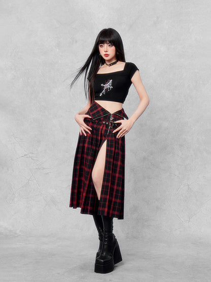 Hardcore Hot Girl High Street Zipper Skirt