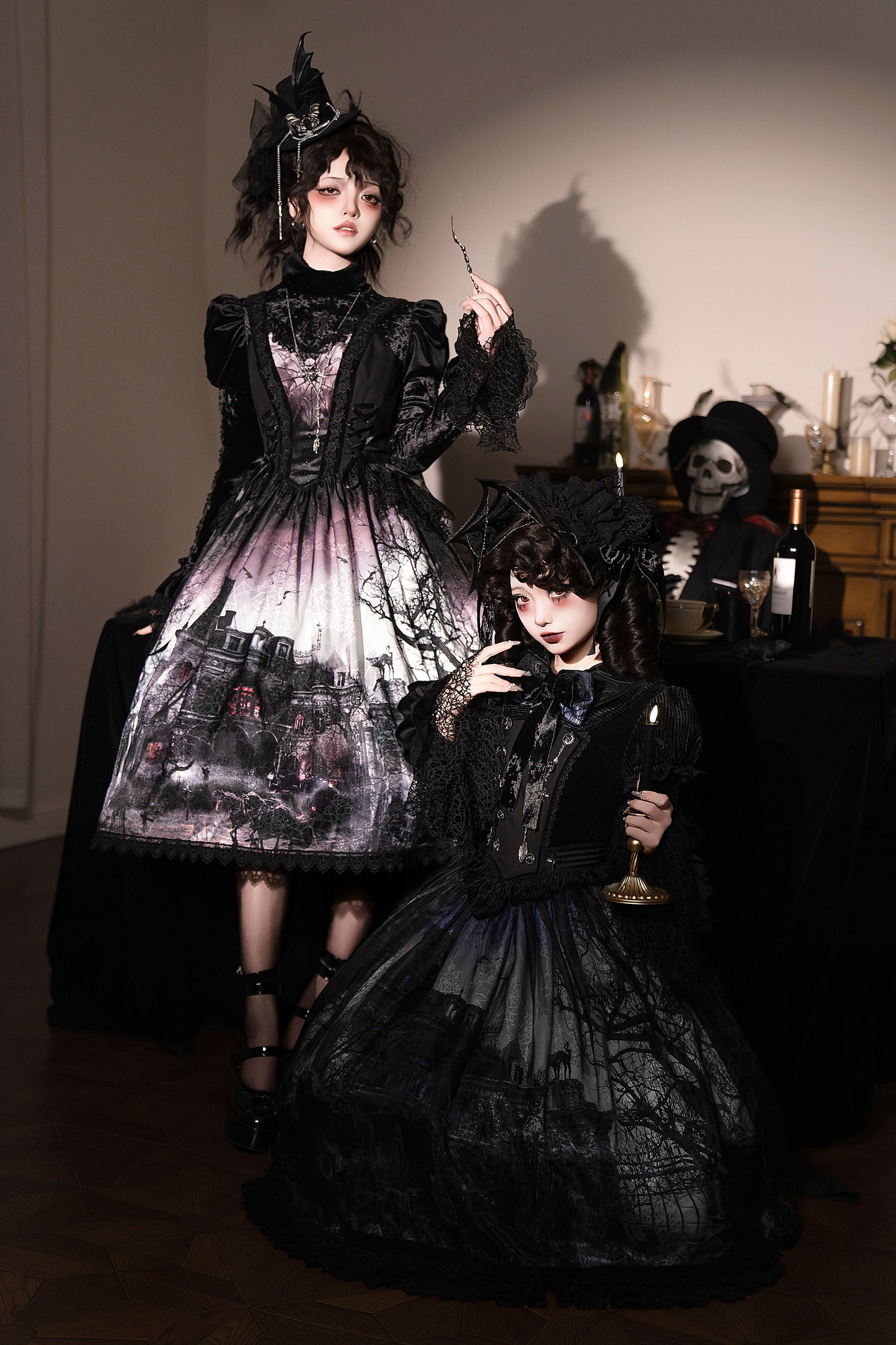 [Deadline for reservations: February 23] Horror House Spider Web Dark Gothic Suspended Dress