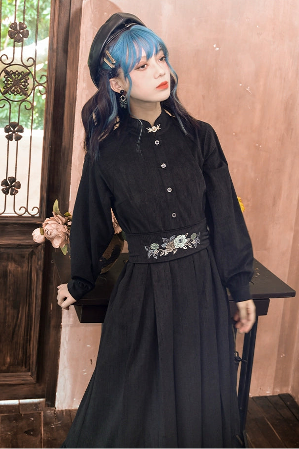 China shirt long dress