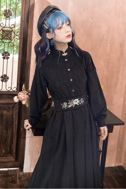 China shirt long dress