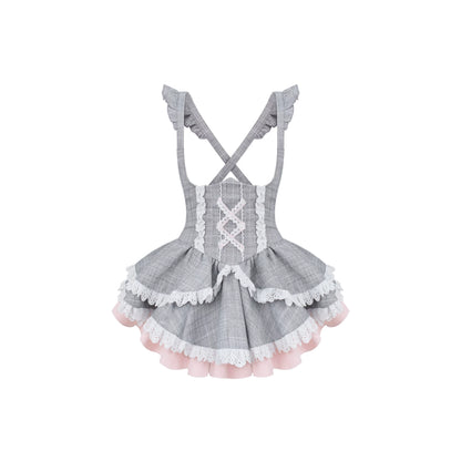 Weiße Bluse mit Schleife + Prinzessinnen-Korsettrock