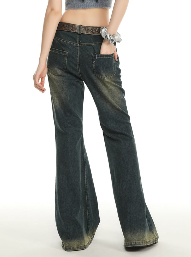 Y2K flared denim pants