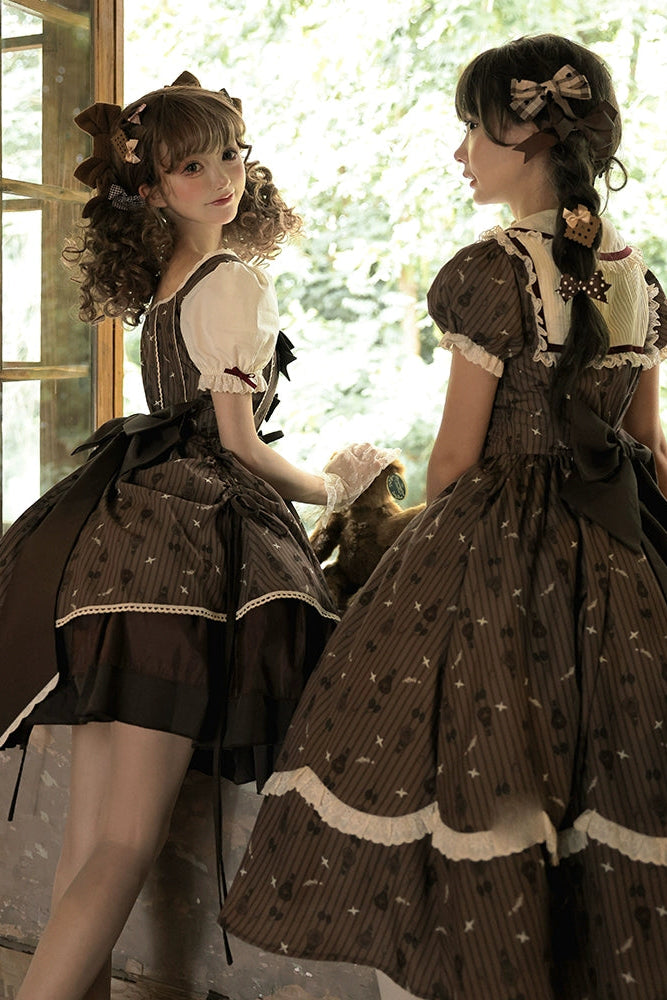 Doll Color Brown Retro Princess Lolita Dress