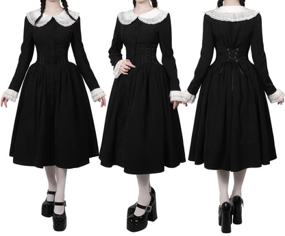 Elizabeth Dark Gothic Lace Romantic Dress