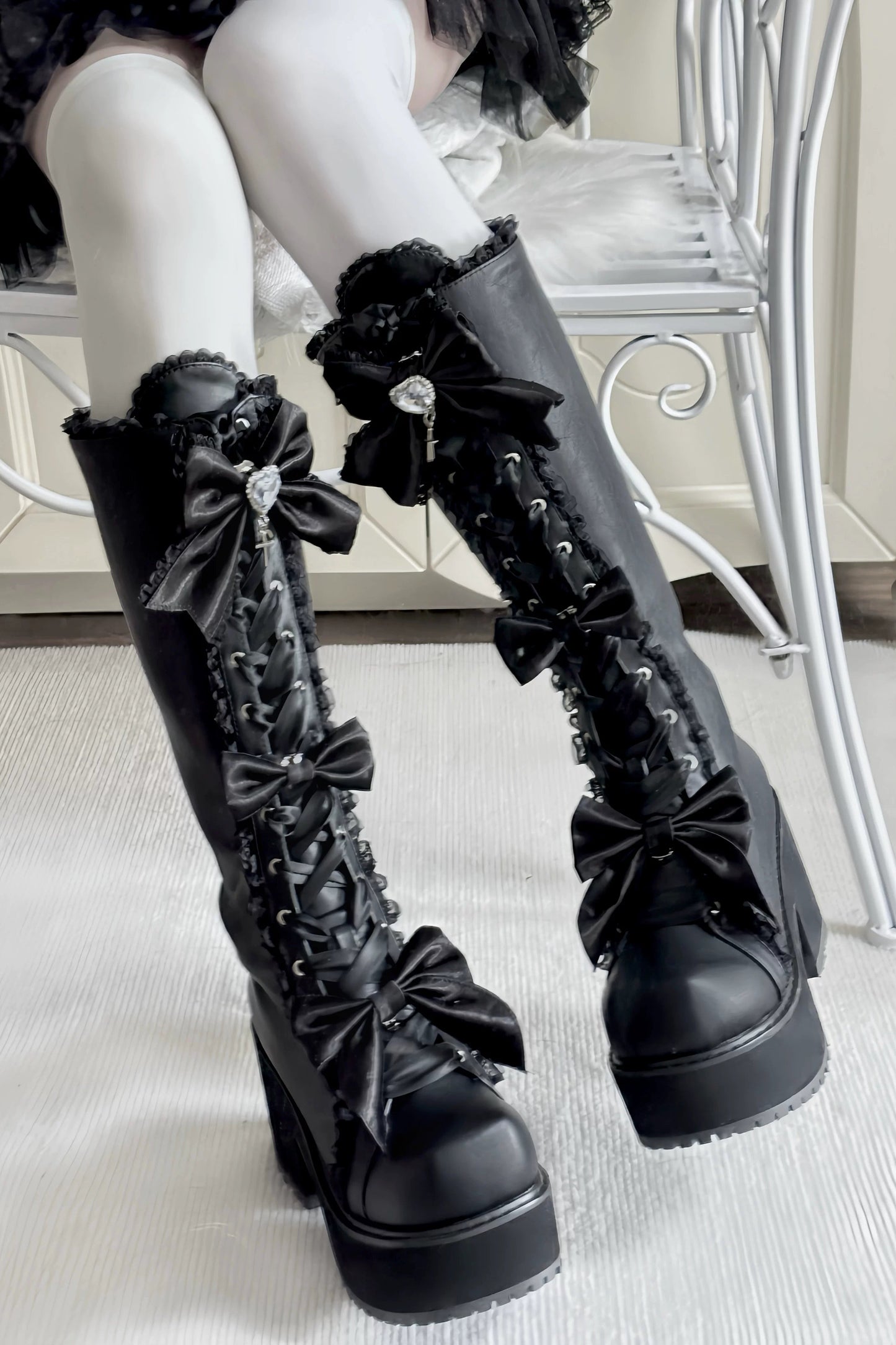 ナイトダークレースアップブーツ