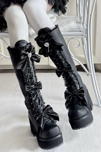 ナイトダークレースアップブーツ