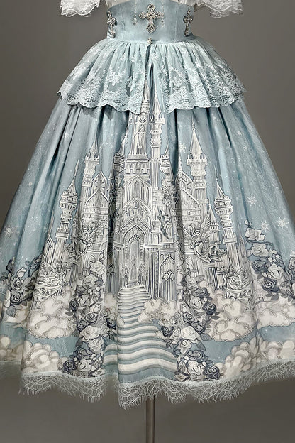 Elegant Princess Cape + Camisole + Skirt